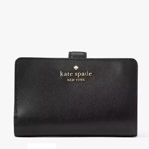 Kate Spade Madison Saffiano Leather Black Wallet BRAND NEW